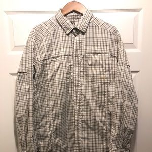 REI Sahara Plaid Long Sleeve Tech Shirt